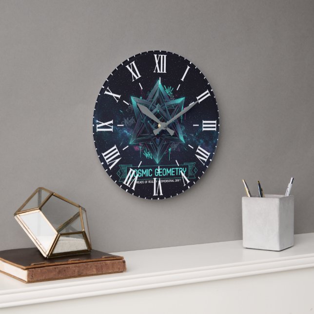 Horloge murale romaine de l'espace galactique à gé (Bureau)
