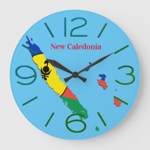 Horloge murale rond New Caledonia