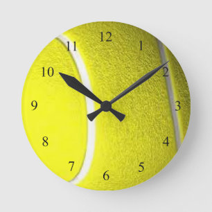 Horloge murale ronde de sport de balle de tennis
