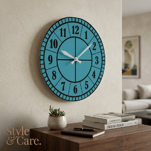 Horloge murale ronde en acrylique moderne 27,31 cm