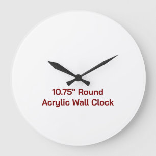 Horloge murale ronde en acrylique personnalisée de
