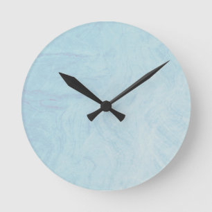 Horloge murale ronde en pierre de marbre 8 pouces