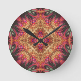 Horloge murale ronde | Fractale royale