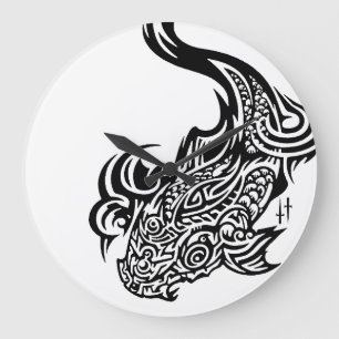 Horloge murale ronde Koi (grande)
