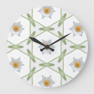 Horloge murale ronde - motif géométrique de margue