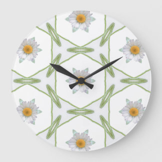 Horloge murale ronde - motif géométrique de margue