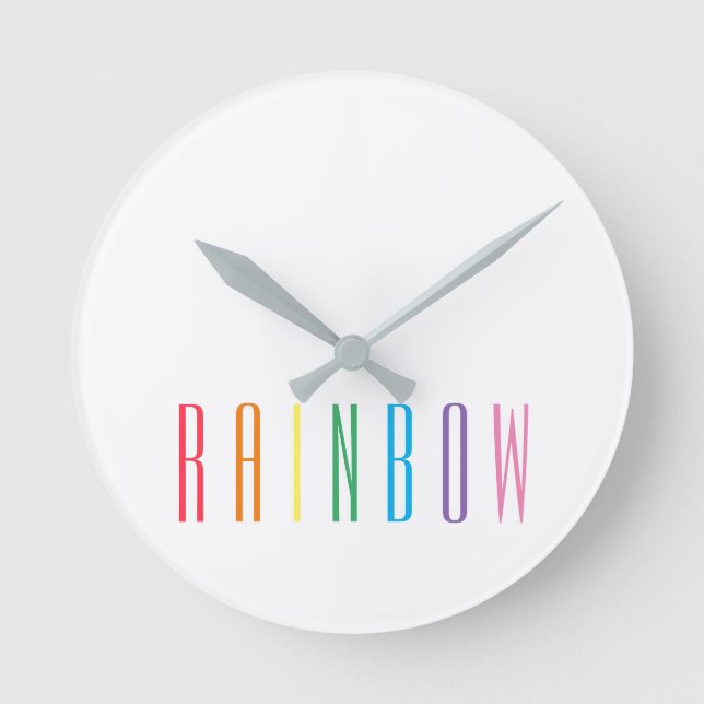 Horloge murale ronde RAINBOW (Recto)