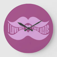 horloge murale rose