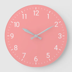 Horloge murale rose
