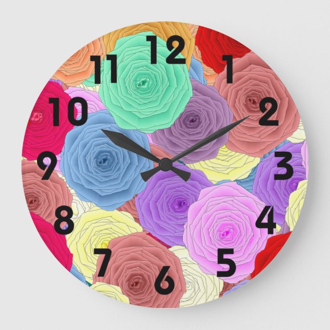 Horloge murale rose (Recto)