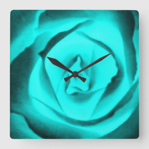 Horloge murale rose de Teal