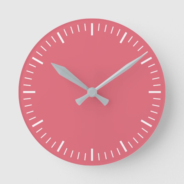 Horloge murale rose foncé (Recto)