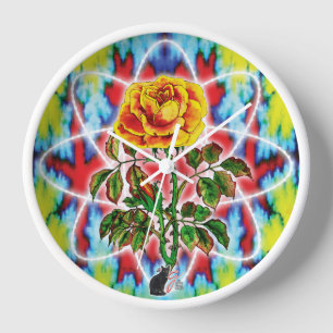 Horloge murale Rose Rad Rad
