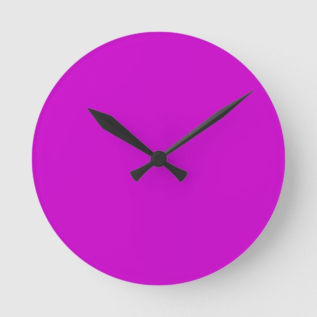 horloge murale rose/violet brillant (Recto)