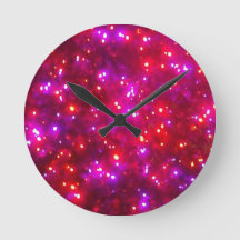 Horloge murale 'Rosy Sparkle'