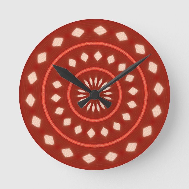 Horloge murale rouge (Recto)