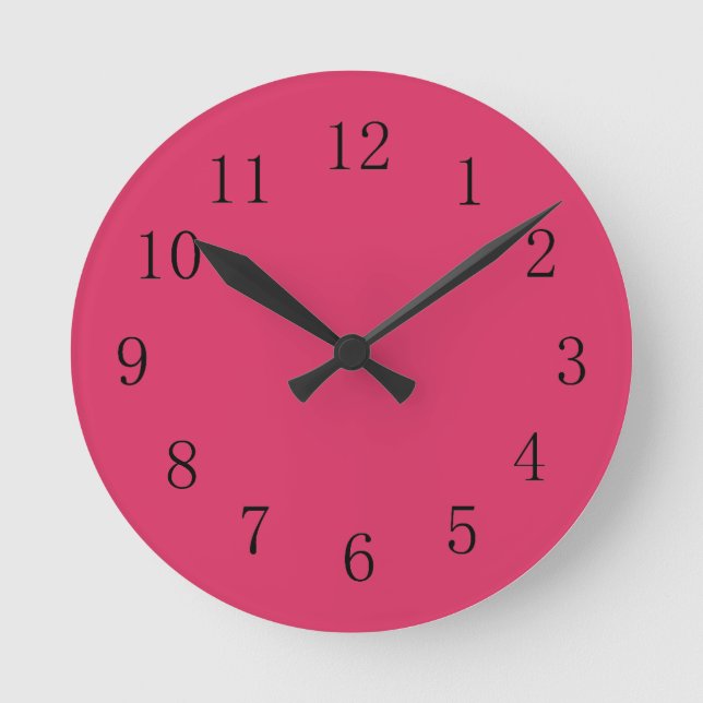Horloge murale rouge Cerise (Recto)