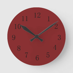 Horloge murale rouge Chocolatey Falu
