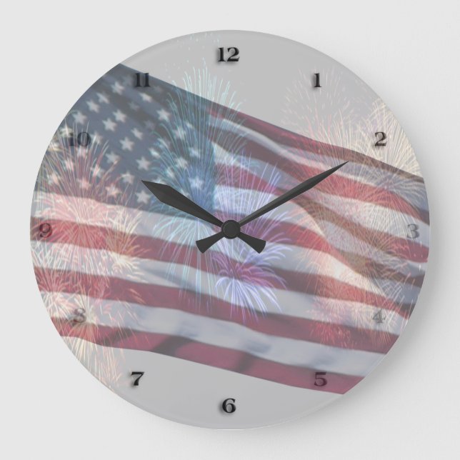 Horloge murale rouge des roquettes (Recto)