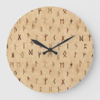 Horloge murale Runes