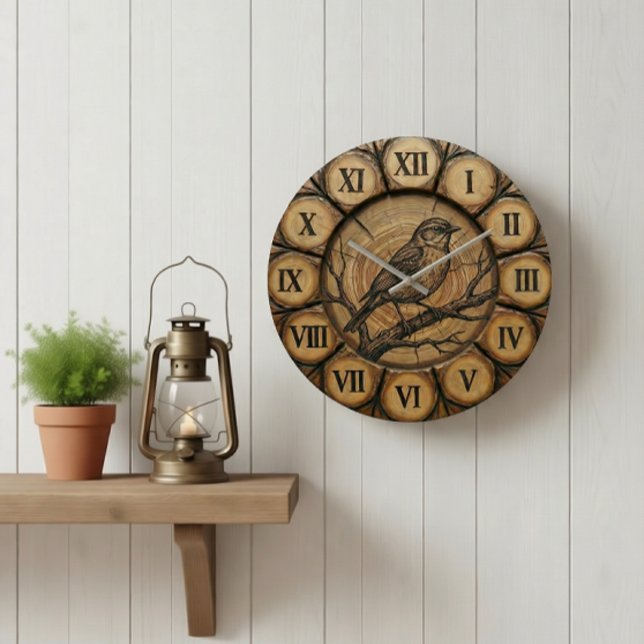 Horloge murale Rustique à motif Chanteur | Décorat (Créateur téléchargé)