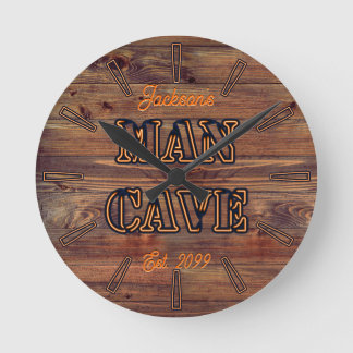 Horloge murale rustique en bois pour la Grotte Hom