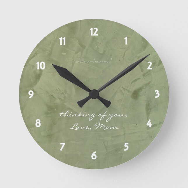 Horloge murale Sage Pensée pour vous avec amour (Recto)