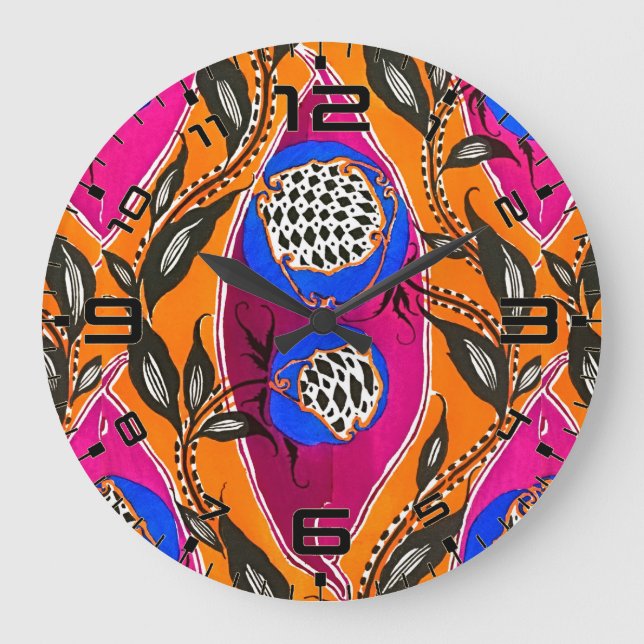 Horloge murale Samarkande Blossoms Art (Recto)