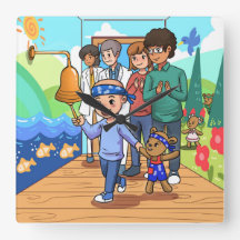 Horloge murale sans cancer