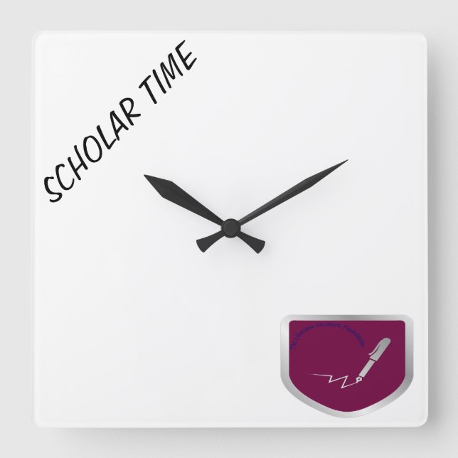 Horloge murale "Scholar Time" (Recto)