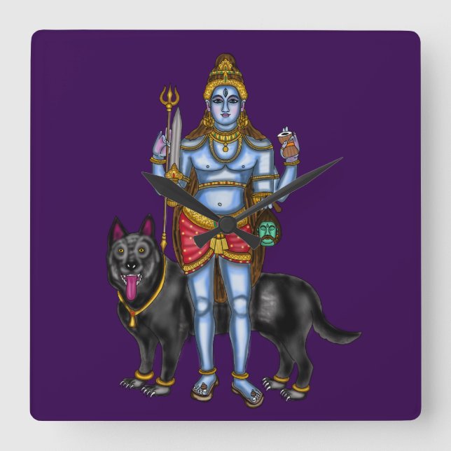 Horloge murale Seigneur Bhairava (Recto)