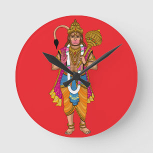 Horloge murale Seigneur Hanuman