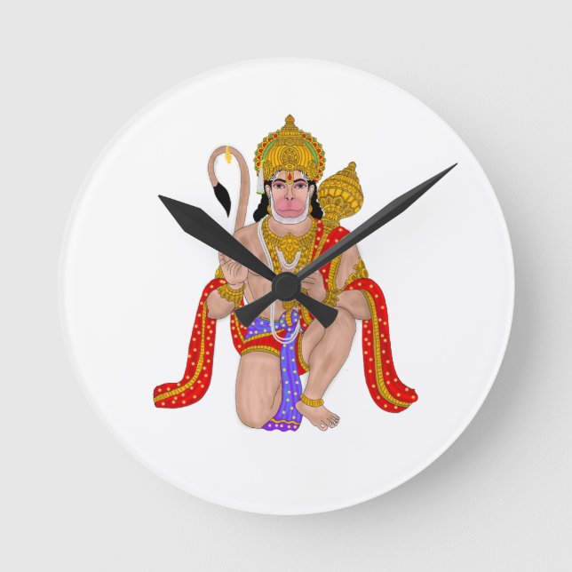 Horloge murale Seigneur Hanuman – Accessoire de bu (Recto)