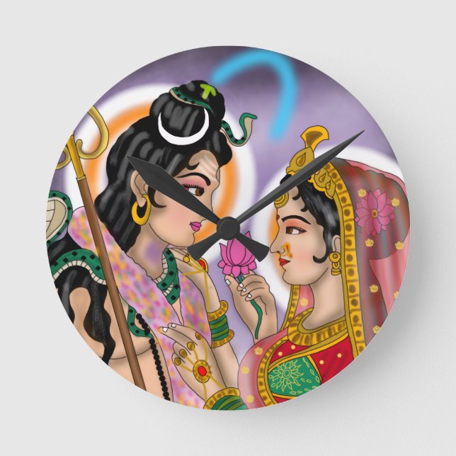 Horloge murale Shiva Parvati (Recto)