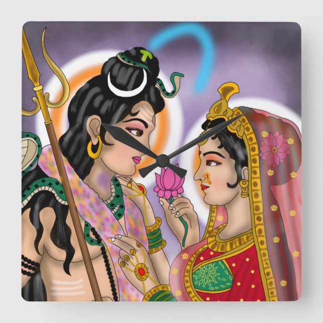 Horloge murale Shiva Parvati (Recto)