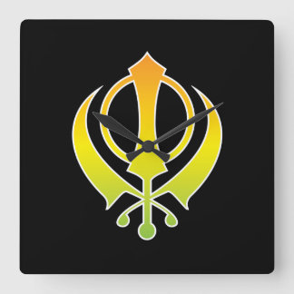 Horloge murale Sikh Khanda