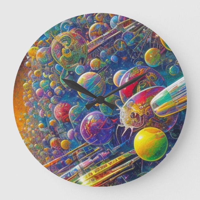 Horloge murale Space Race (Recto)