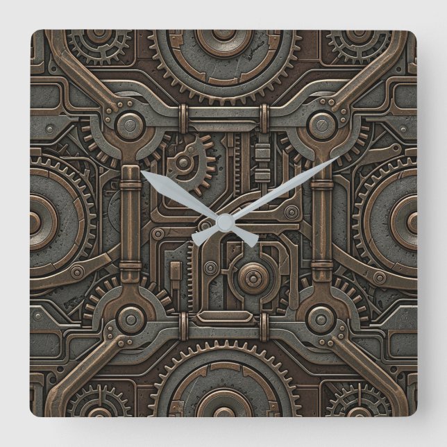Horloge murale Steampunk (Recto)