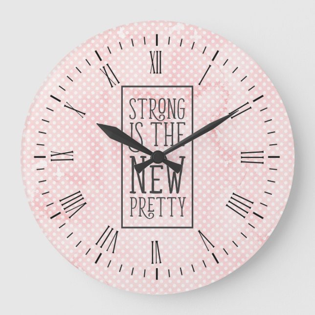 Horloge murale Strong is the New Pretty (Recto)