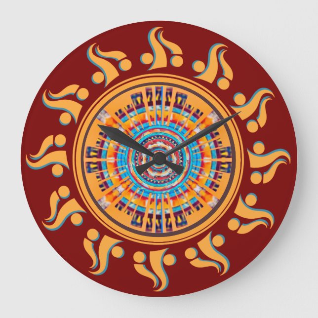 Horloge murale Sun Mandala Sud-Ouest (Recto)