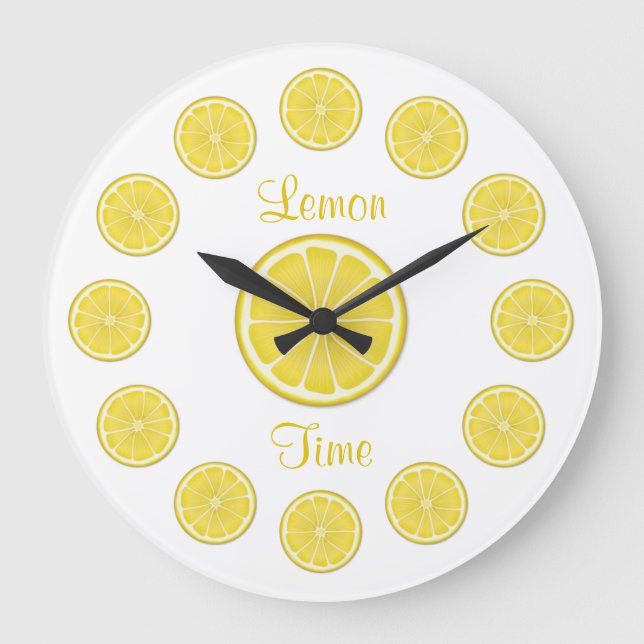 Horloge murale Sunny Lemon (Recto)