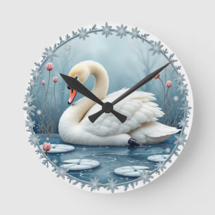 Horloge murale Swan Serenity