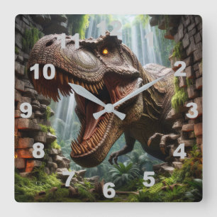 Horloge murale T-Rex