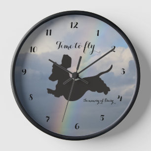 Horloge murale teckel Rainbow Bridge