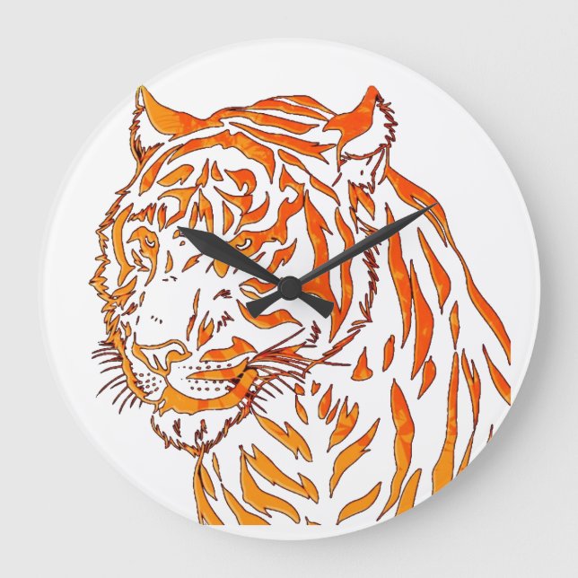 Horloge murale tigre (Recto)