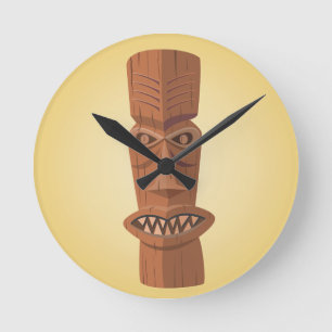 Horloge murale Tiki