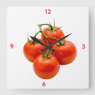 Horloge murale tomate