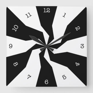 Horloge murale tordue