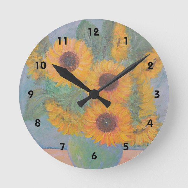 Horloge murale tournesol (Recto)
