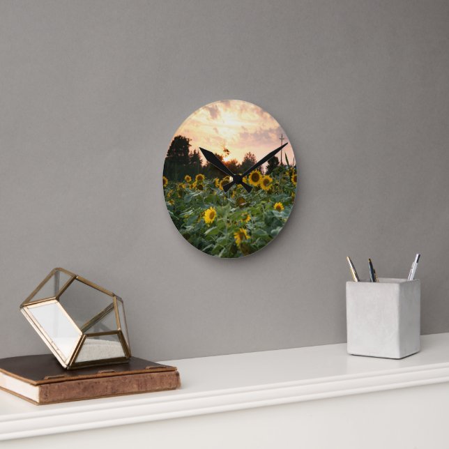 Horloge murale tournesol (Bureau)